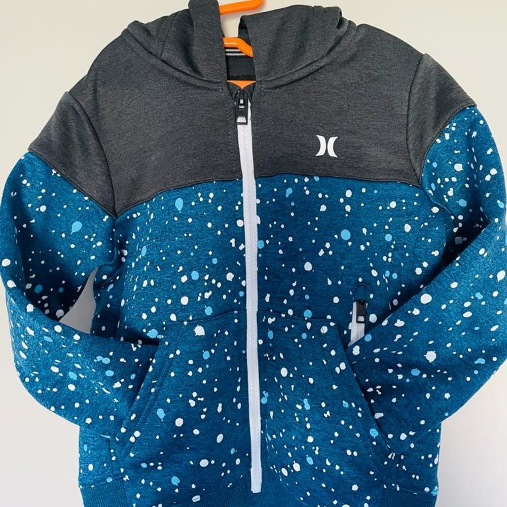 HURLEY FULL ZIP HOODIE BOYS SIZE 5 YEARS